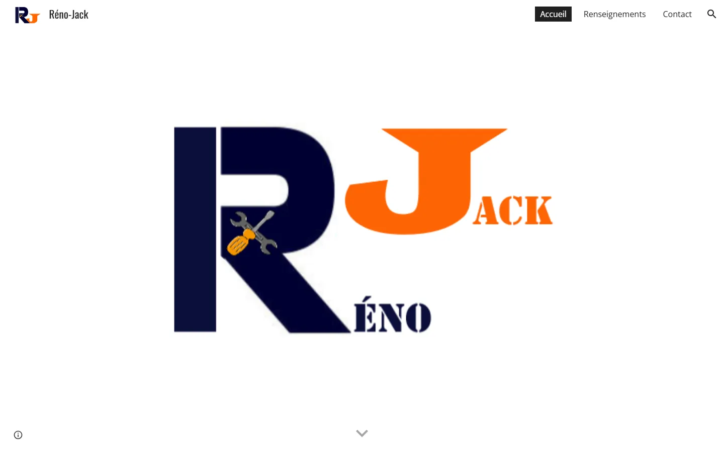 Capture du site Réno-Jack